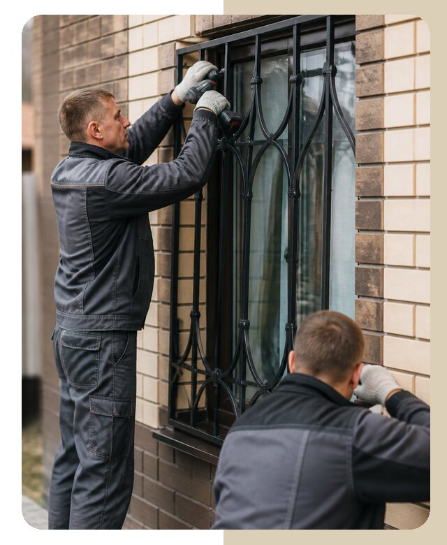 Установка решеток в дом в Урае по цене от 3647 р. | ДвериЛегко-Урй