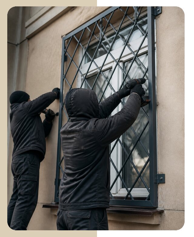 Установка антивандальных решеток на окна в Урае